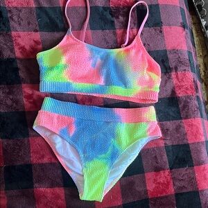 Cupshe Multicolor Tie-Dye Bikini Set